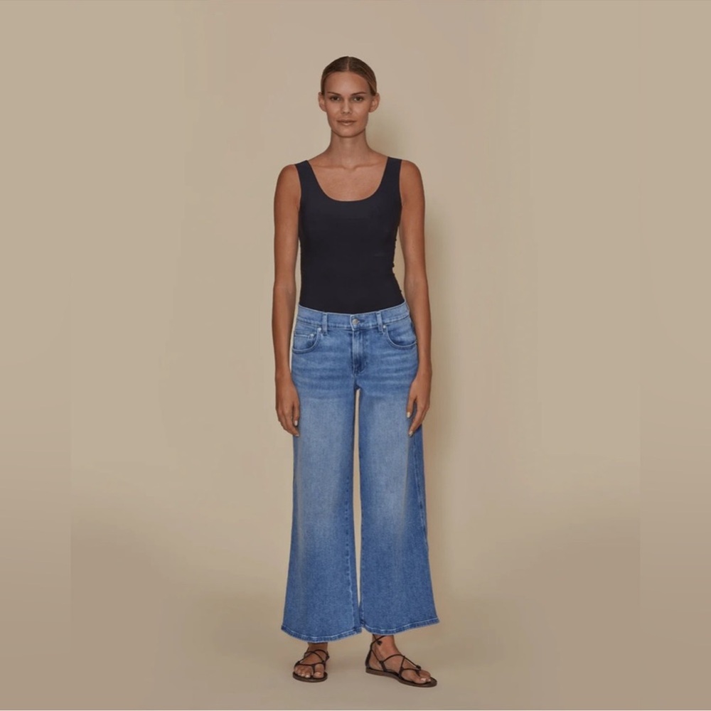 LE JEAN by Charlie Gay Women’s Juliette Wide-Leg - Low rise Jeans Ankle Size 27